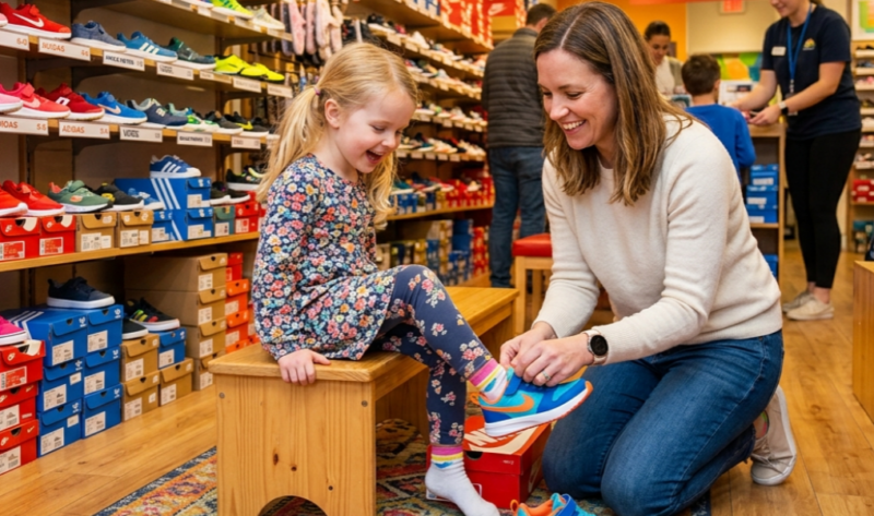 probavanje patika u prodavnici